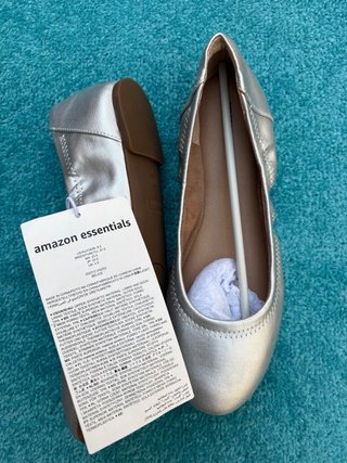 Amazon Essentials Ballerine Argento Tg 37.5