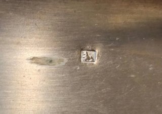 Antico servizio liquori con bagno d'argento, Francia, non usato