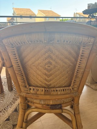 Set de 4 Sillas de Ratán