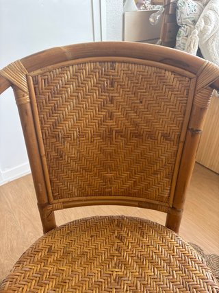 Set de 4 Sillas de Ratán
