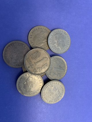 Monedas de 1 Peseta Juan Carlos I (Varias Fechas)