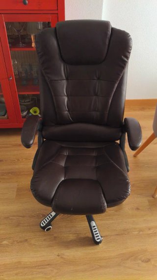 Silla de oficina ergonómica piel