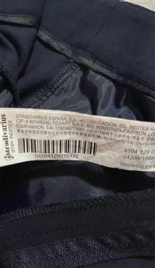 Pantalón chino vestir Stradivarius azul