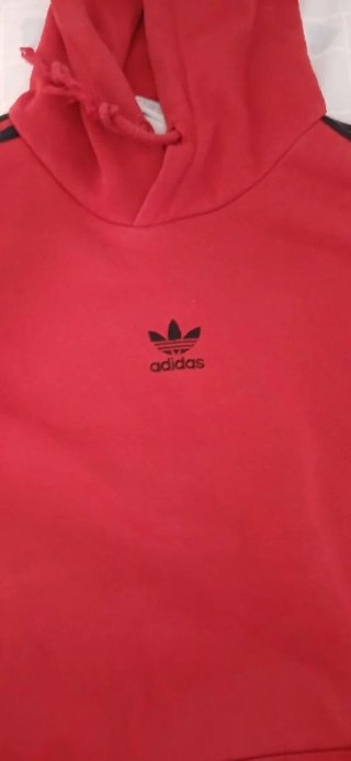 Sudadera Adidas Roja con Logo