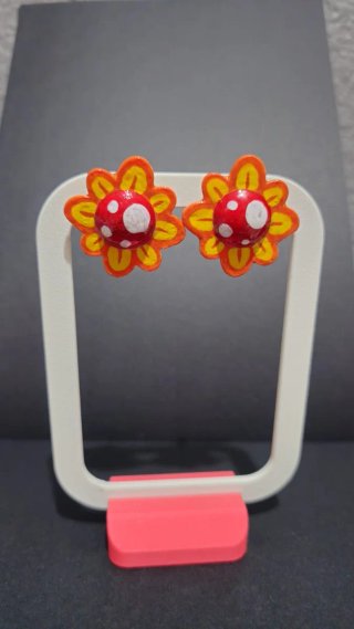 Pendientes Floro Piraña Mario Galaxy
