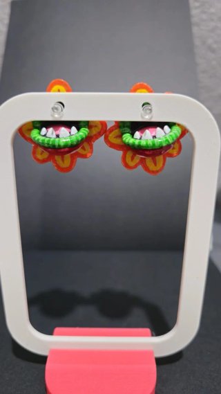 Pendientes Floro Piraña Mario Galaxy