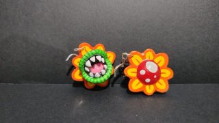 Pendientes Floro Piraña Mario Galaxy