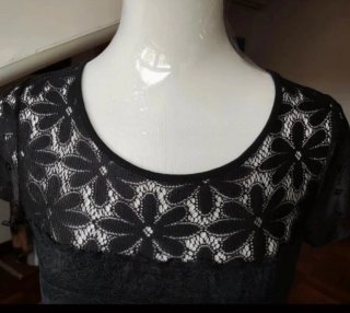 Vestito donna nero e bianco taglia M