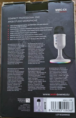 Micrófono Mars Gaming Estudio Profesional