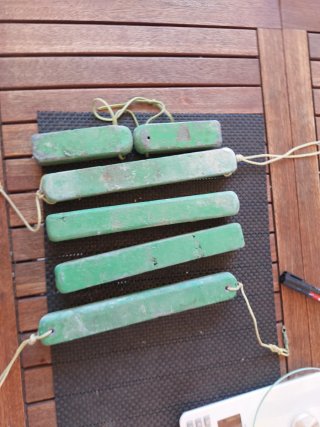 4 Barras de plomo 2.5kg