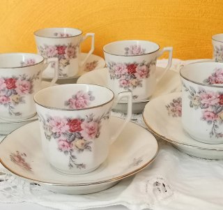 Set 6 Tazze Caffè Antiche Limoges