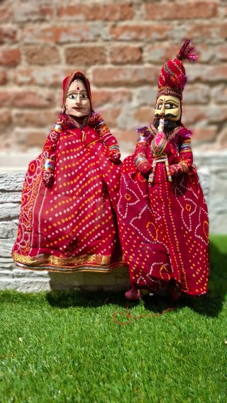 Pareja Marionetas Rajasthan