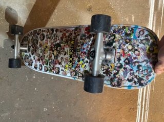 Skate con pegatinas