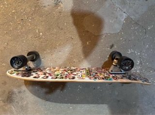 Skate con pegatinas