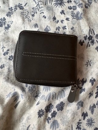 Cartera Billetera Negra Cremallera