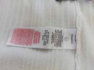 Pantalón de punto blanco