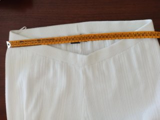 Pantalón de punto blanco