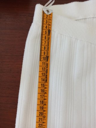 Pantalón de punto blanco