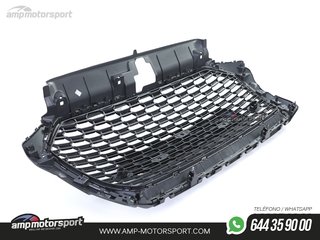 PARRILLA DELANTERA LOOK RS3 PARA AUDI A3 8V NEGRO BRILLO 2017--