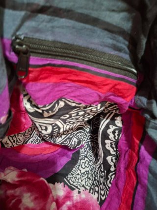 Bolso Boho Grande Hombro Patchwork.