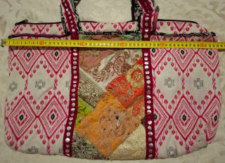 Bolso Boho Grande Hombro Patchwork.