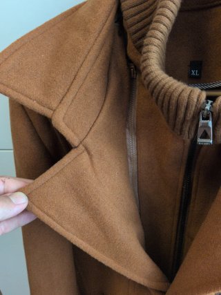 Abrigo de lana marrón hombre. Talla M