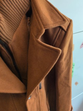 Abrigo de lana marrón hombre. Talla M