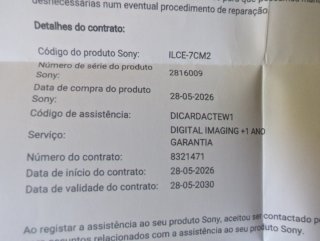 Sony a7cii Câmera