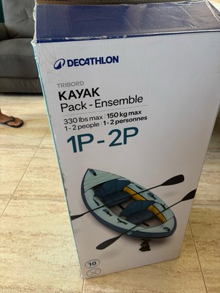 Kayak hinchable Decathlon 1-2 personas