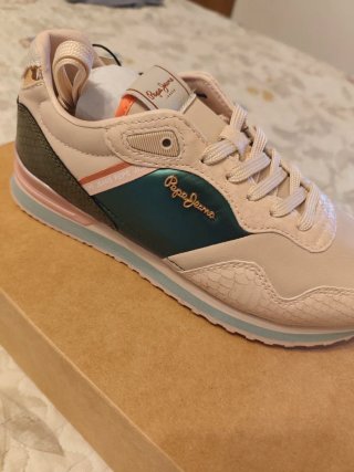 Zapatillas Pepe Jeans Verde y Rosa