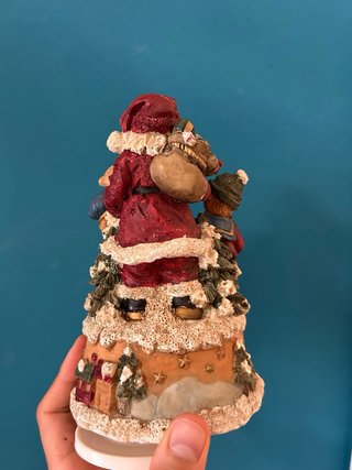 Carillon Natale Ceramica Babbo Natale Bambini