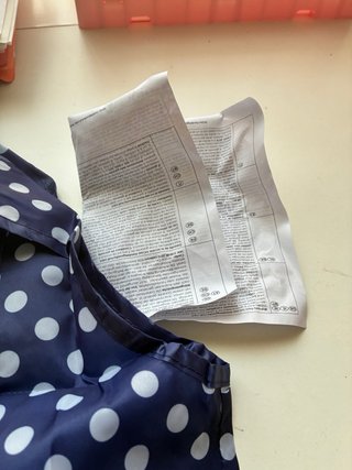 Bolsa plegable impermeable lunares