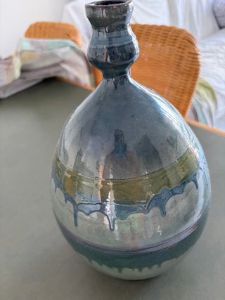 Jarrón Vila Clara Cerámica Azul/Verde