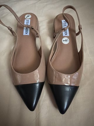 Zapatos Steve Madden Talla 37 Beige/Negro