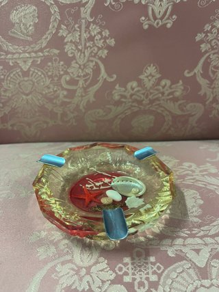 Cenicero Vintage Lucite Decorativo