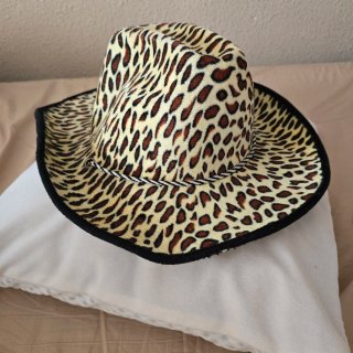 Sombrero cowboy estampado leopardo