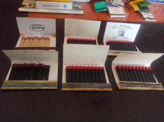 Lote 6 cajas de cerillas grandes