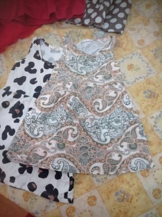 Vestido rojo para niña con lazo