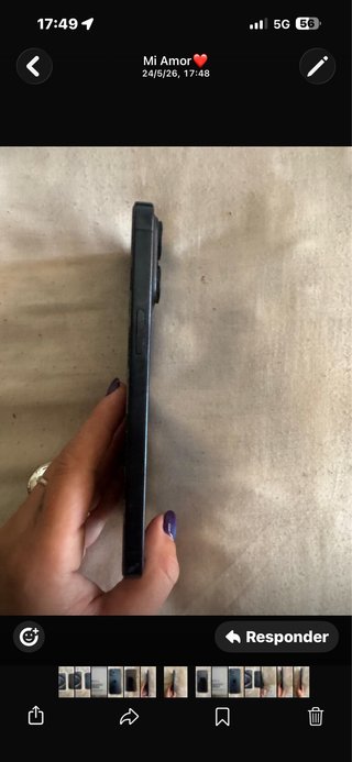 iPhone 15 Pro Max Azul 256 gb con protector