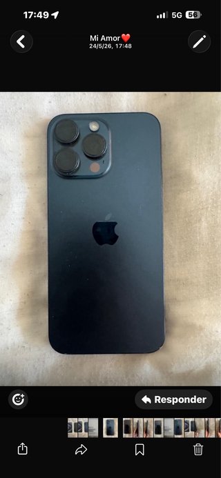 iPhone 15 Pro Max Azul 256 gb con protector