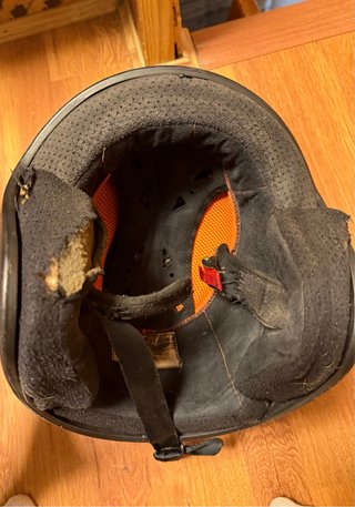 Casco de moto negro ORION