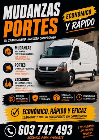 Mudanzas portes y vaciados