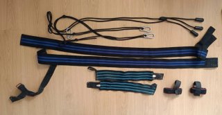 Set rodilleras y muñequeras fitness