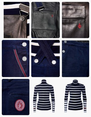 Peto Vaquero Azul desmontable 2x1. con Etiqueta