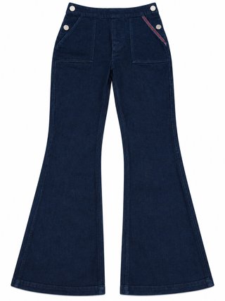 Peto Vaquero Azul desmontable 2x1. con Etiqueta
