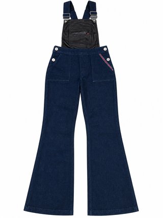 Peto Vaquero Azul desmontable 2x1. con Etiqueta