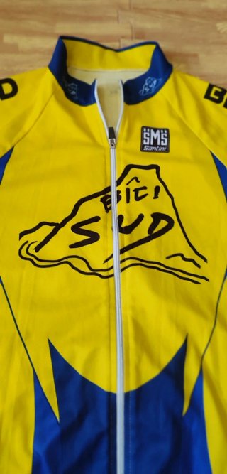 Maillot Ciclismo Retro SMS Santini  Bîci Sud