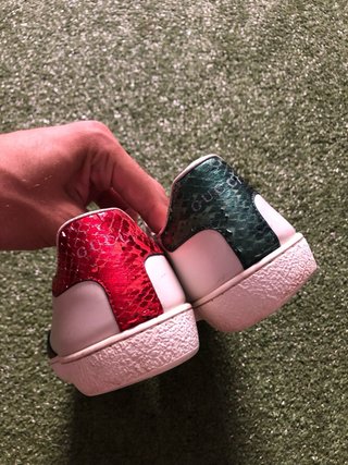 Zapatillas Gucci Ace Bee Web Blancas