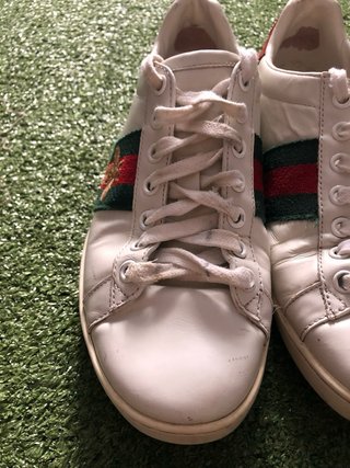 Zapatillas Gucci Ace Bee Web Blancas