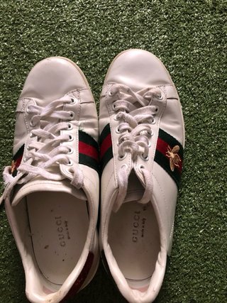 Zapatillas Gucci Ace Bee Web Blancas